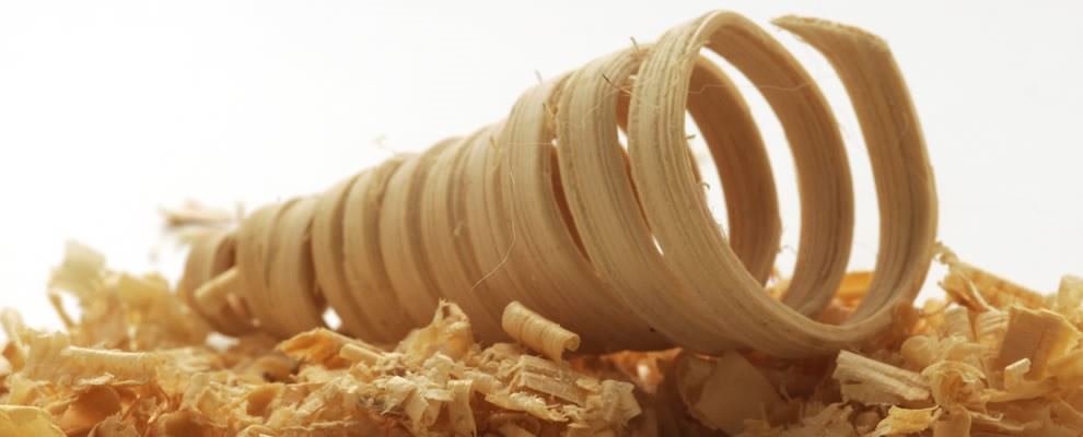 Residuo de la madera después de tallarla